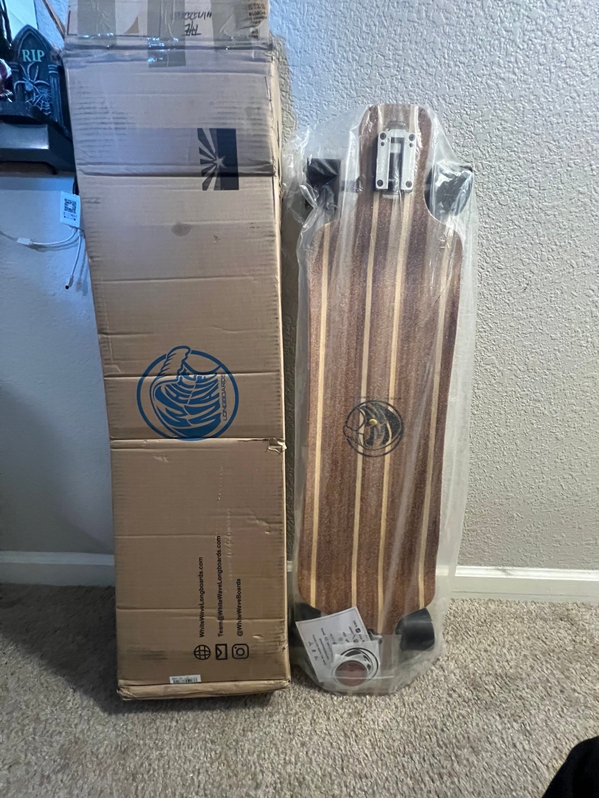 White Wave Warrior LongBoard