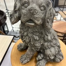 cocker spaniel dog statue !