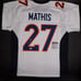 Damarri Mathis Signed Autographed Denver Broncos White Jersey Pitt JSA COA