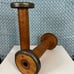 Beautiful Pair of Vintage Wood Textile Industrial Spools - Industrial Decor