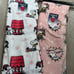 2 peanuts snoopy christmas blankets
