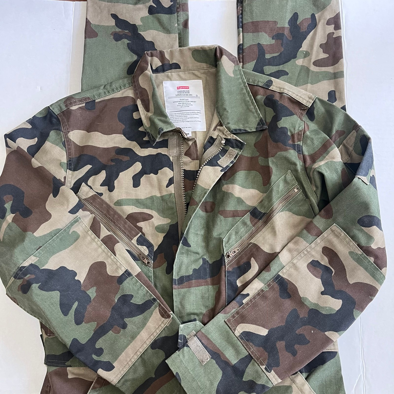 Supreme Flight Suit Camo Size Medium 2016 Rare!