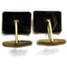 Orange Mosaic Enamel Cufflinks Rectangle Shirt Accessories Wedding Vintage