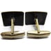 Orange Mosaic Enamel Cufflinks Rectangle Shirt Accessories Wedding Vintage