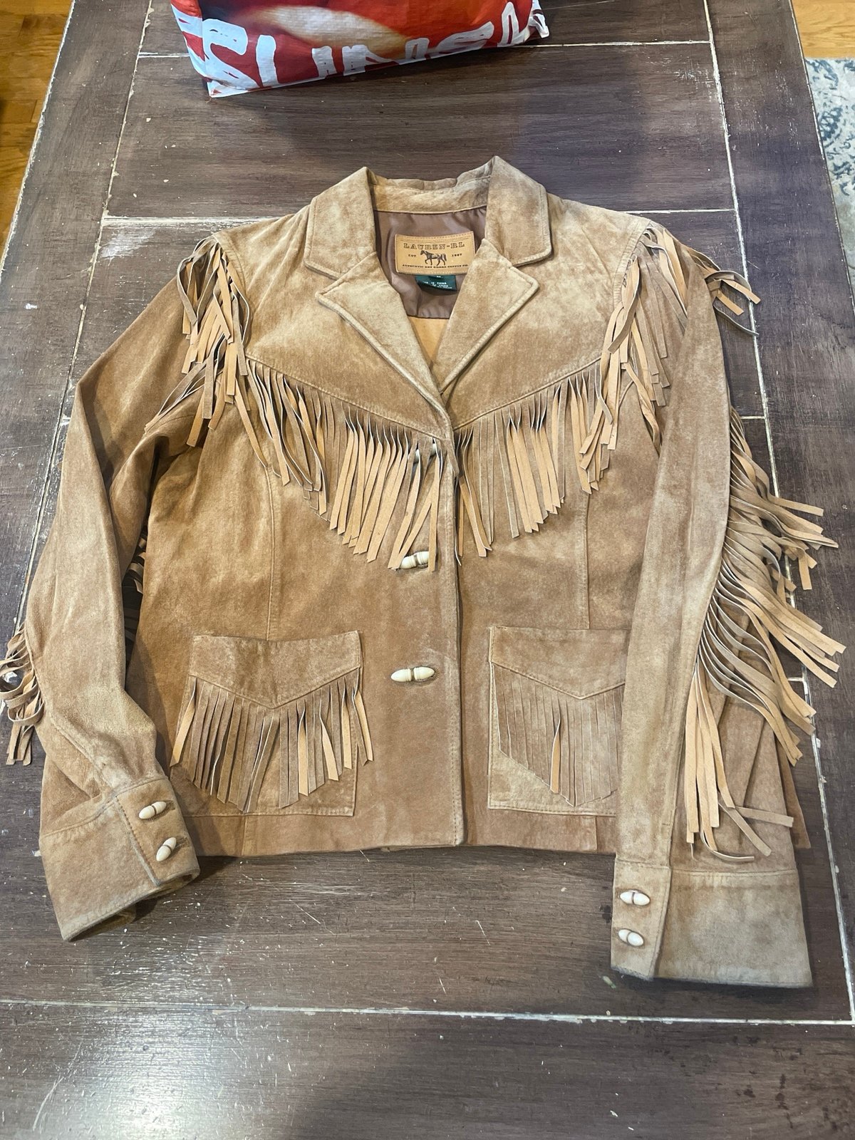 Ralph Lauren Fringe Suede Western Jacket