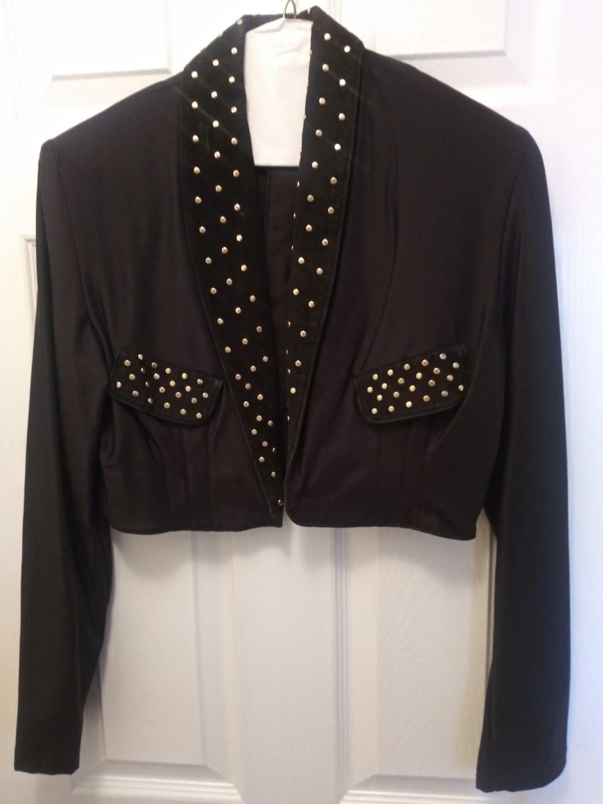 Black Suede bolero jacket