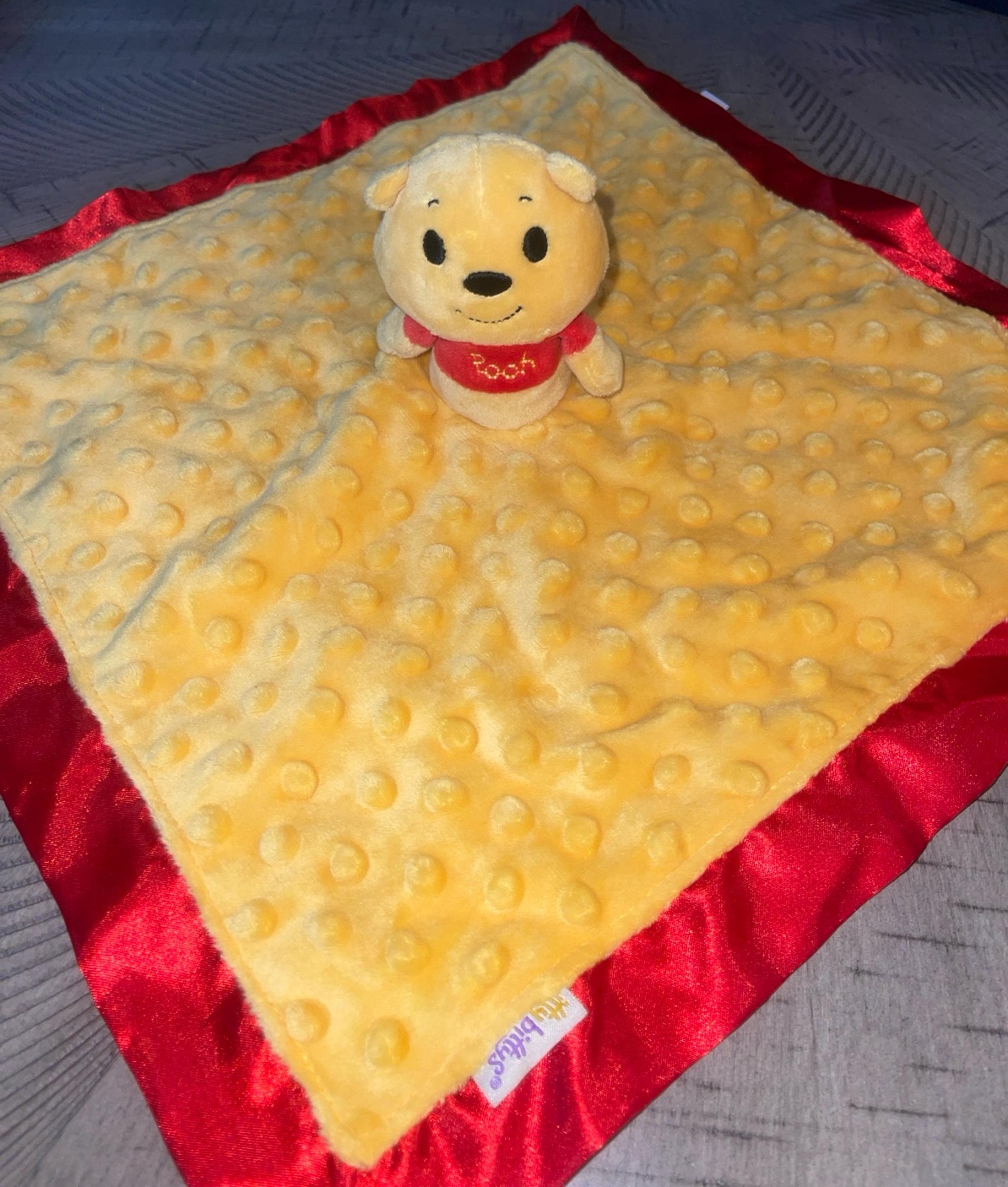 Hallmark Itty Bittys Disney Winnie the Pooh Lovey Security Blanket Satin Edge
