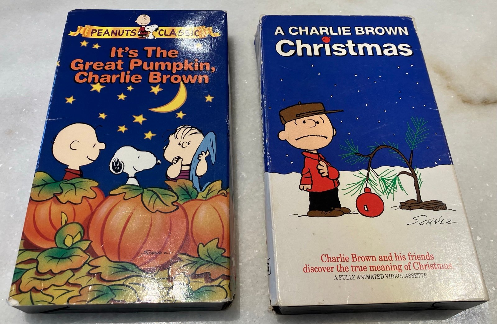 2 Snoopy VHS A Charlie Brown Christmas & It’s The Great Pumpkin Peanuts Classic
