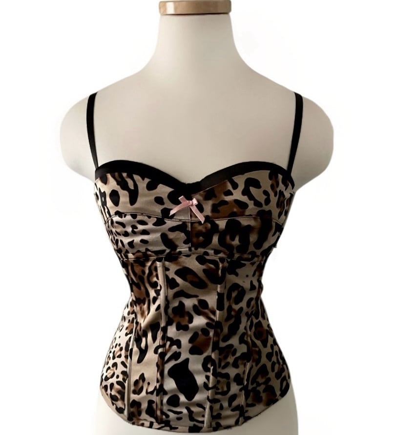 VTG Y2K Guess Marciano Leopard Top