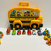 1982 Sesame Street car case with 12 individual vehicles by Hasbro