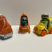 1982 Sesame Street car case with 12 individual vehicles by Hasbro