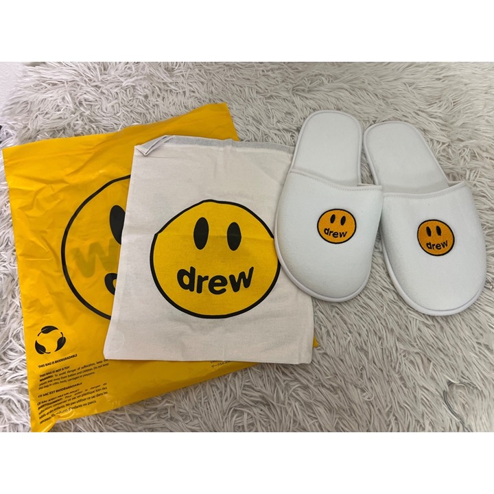 NEW Drew House Mascot Slippers Justin Bieber L/XL Brand New