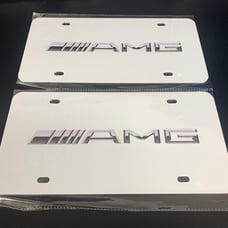 AMG Brand New Front Vanity Metal Plate Frame Holder (2 Pack)