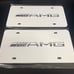 AMG Brand New Front Vanity Metal Plate Frame Holder (2 Pack)
