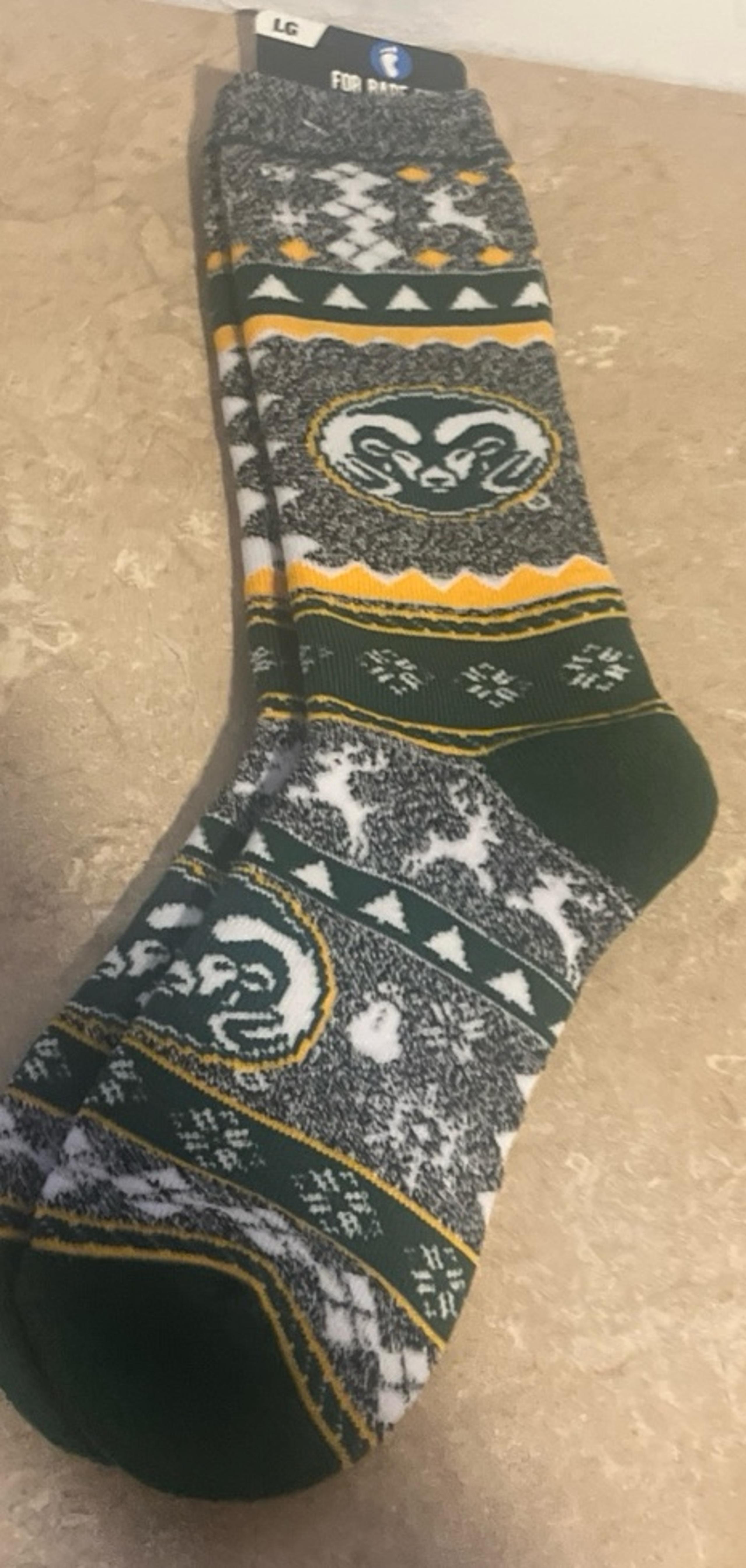 College CSU Rams  Bare Feet Socks