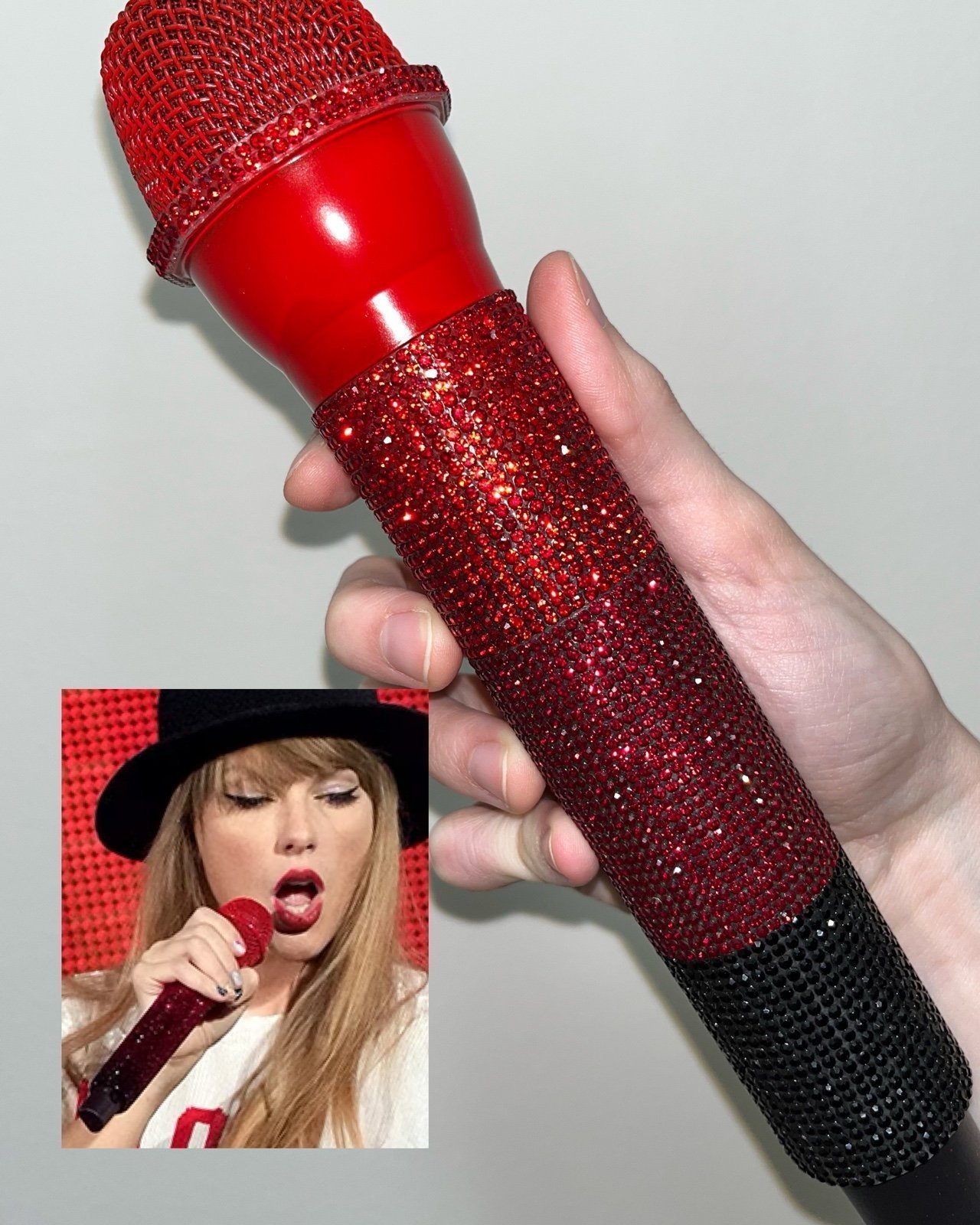 Taylor Swift Eras Tour Red Replica Prop Mic - Concert Costume Outfit Accessory