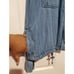 Rails Zip Chambray Military Utility Collins Denim Blue Jacket in Antique Indigo