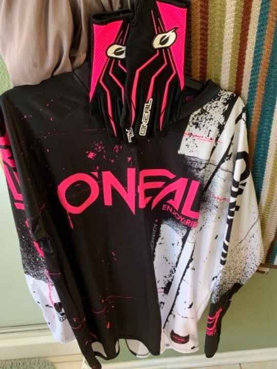 O’Neil dirt bike jersey and gloves