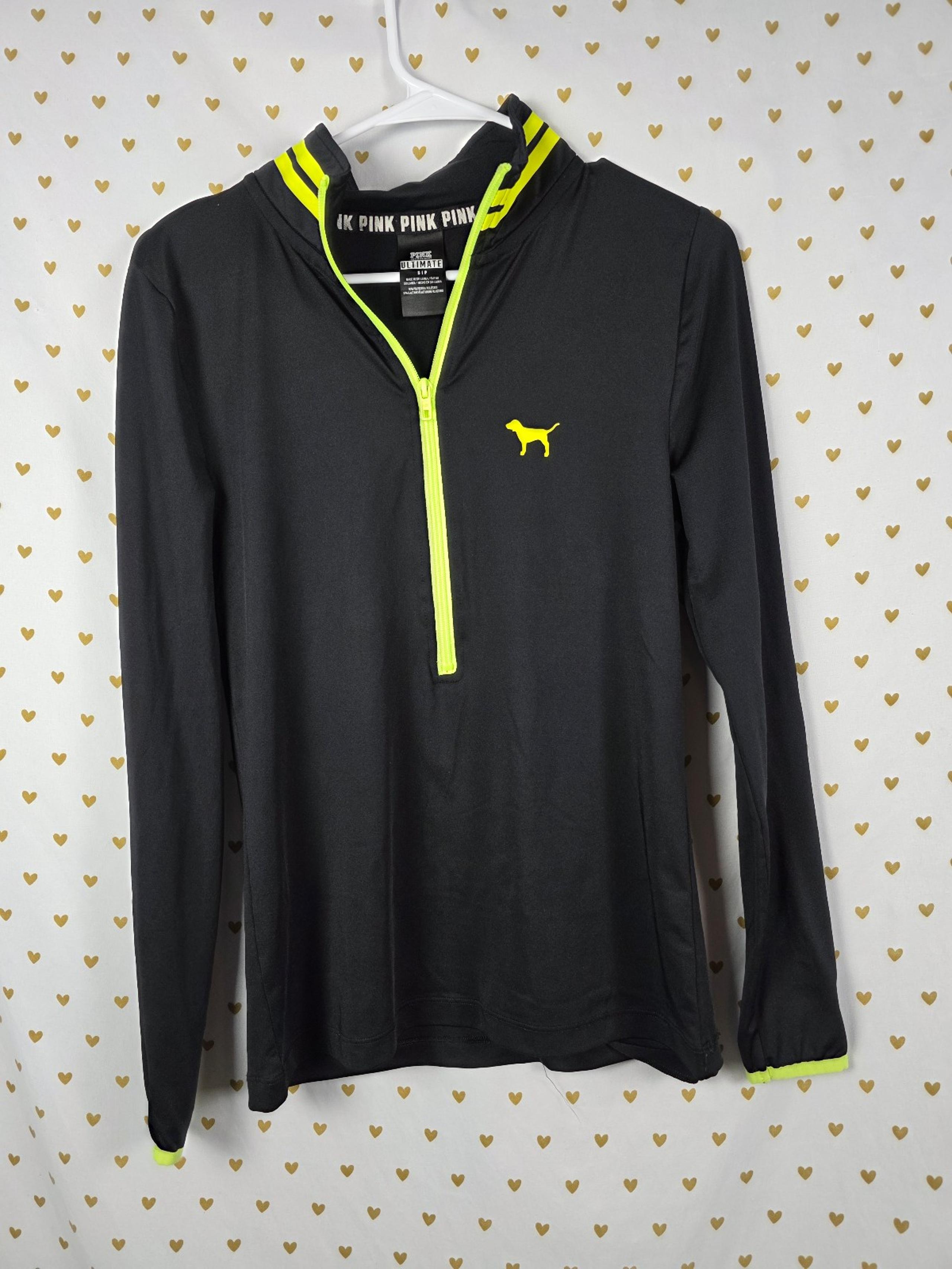 Pink Victorias secret neon accent active jacket sport small