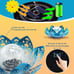 Huaxu Solar Garden Lights Outdoor Decorative - Bright Lotus Flower Table Lamp
