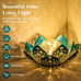 Huaxu Solar Garden Lights Outdoor Decorative - Bright Lotus Flower Table Lamp