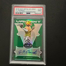 J.T Daniels Valient auto leaf PSA 9