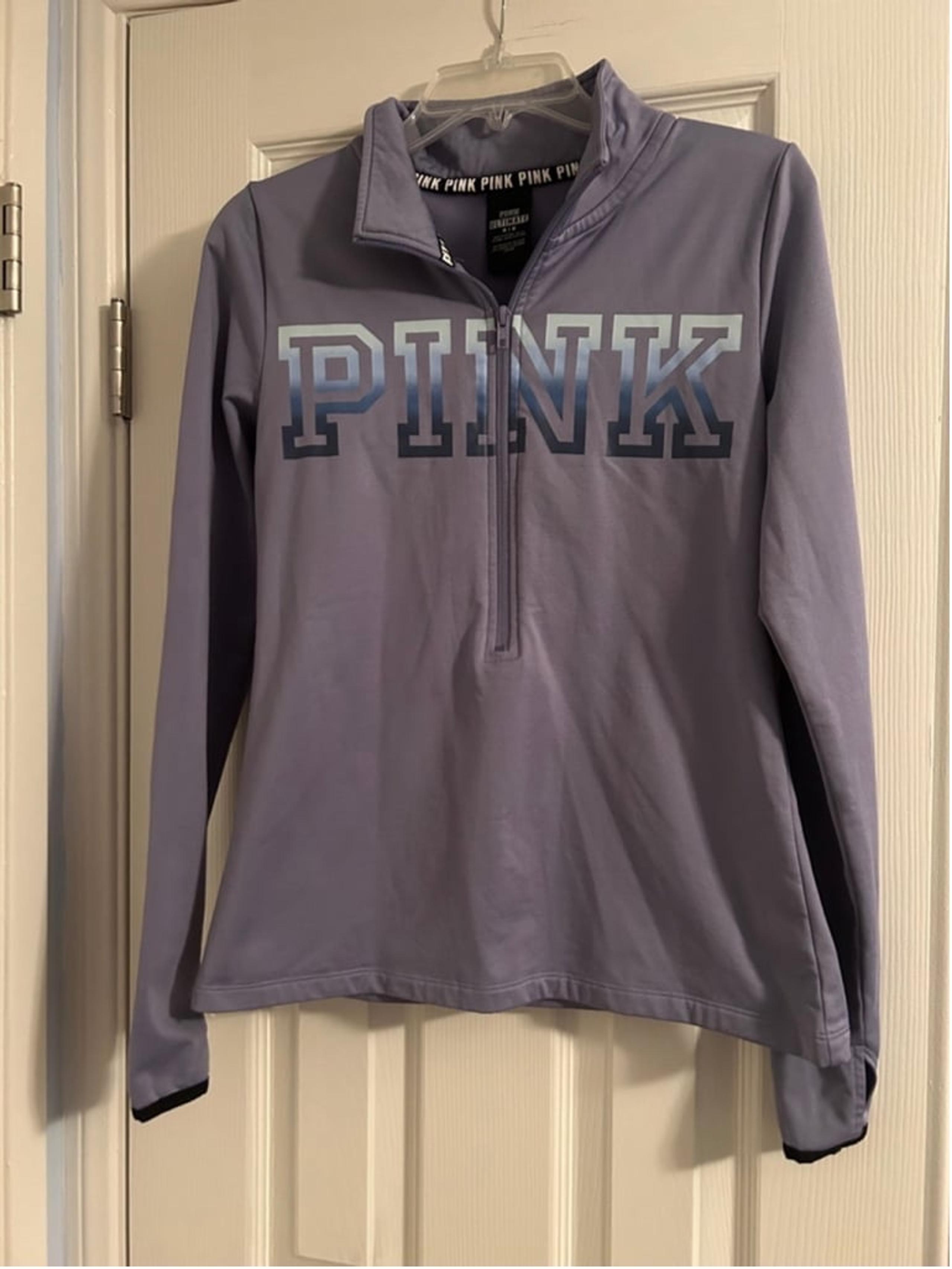 PINK Women’s Purple Blue Long Sleeve Zip Up Jacket Size M
