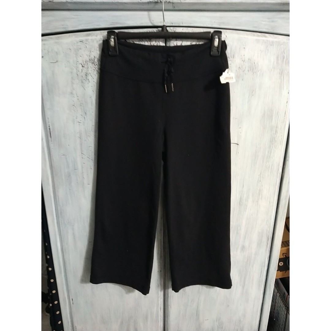 Lululemon Wide Leg Yoga Cropped Pants Black Size 4