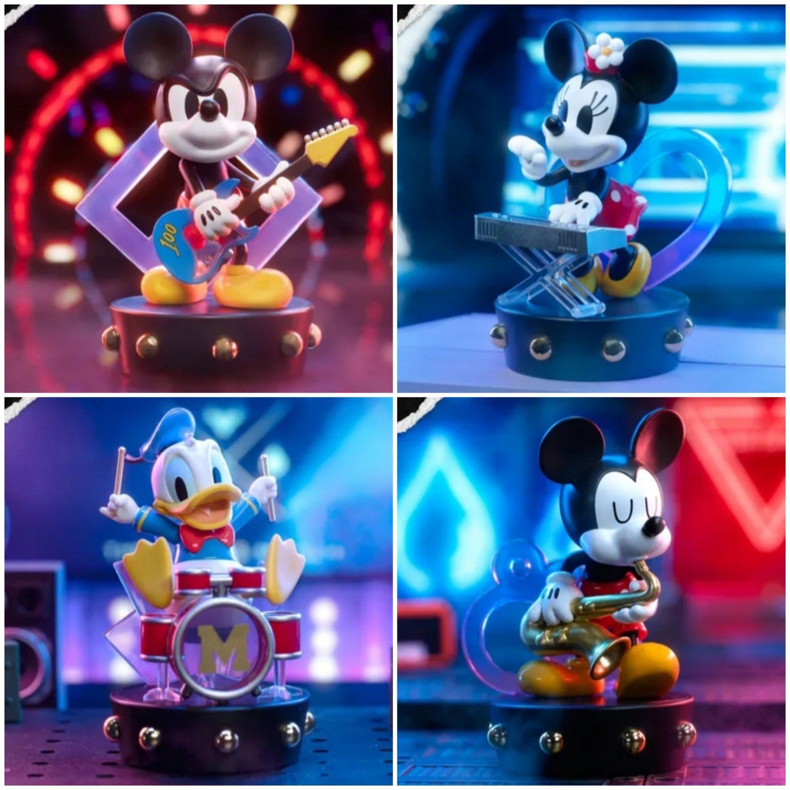 Lot of 4, Disney Mickey & Friends Superstar Blind Bag Series Figures by 52Toys