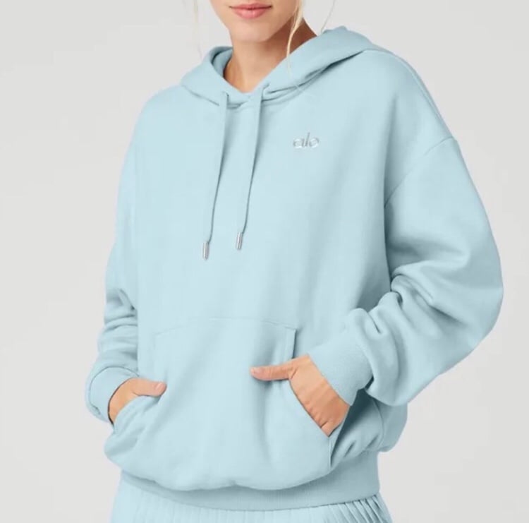 Alo Yoga Accolade Hoodie Chalk Blue M