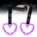 NEW 2PCS BARBED WIRE PURPLE JDM TSURIKAWA RING Black Handle Strap Drift Charm