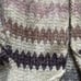 Vintage 80s WOMENS Cardigan Sweater zig zag stripe Cream S 2 4 NEW NWT