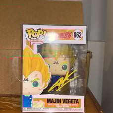 Funko Pop! Dragon Ball Z Chris Sabat signed Majin Vegeta #862 Auto Beckett D3