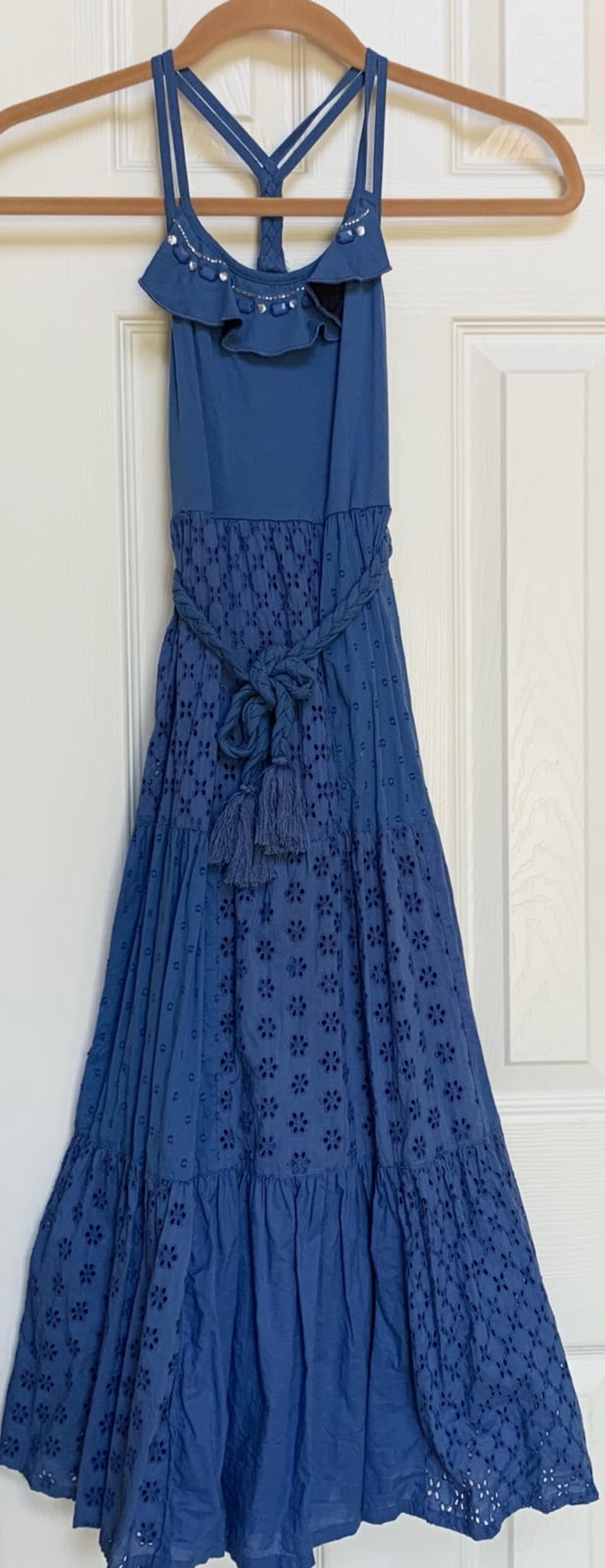 Monsoon girl’s blue maxi dress