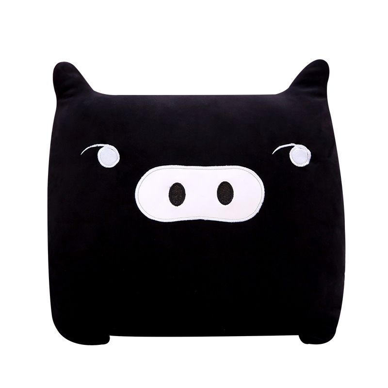 Plush toy seat cushion cute pig car backrest