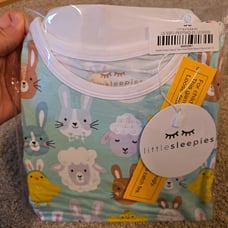 Little Sleepies Pastel Peeps Size 7/8 NIB Short Sleeve and Pants