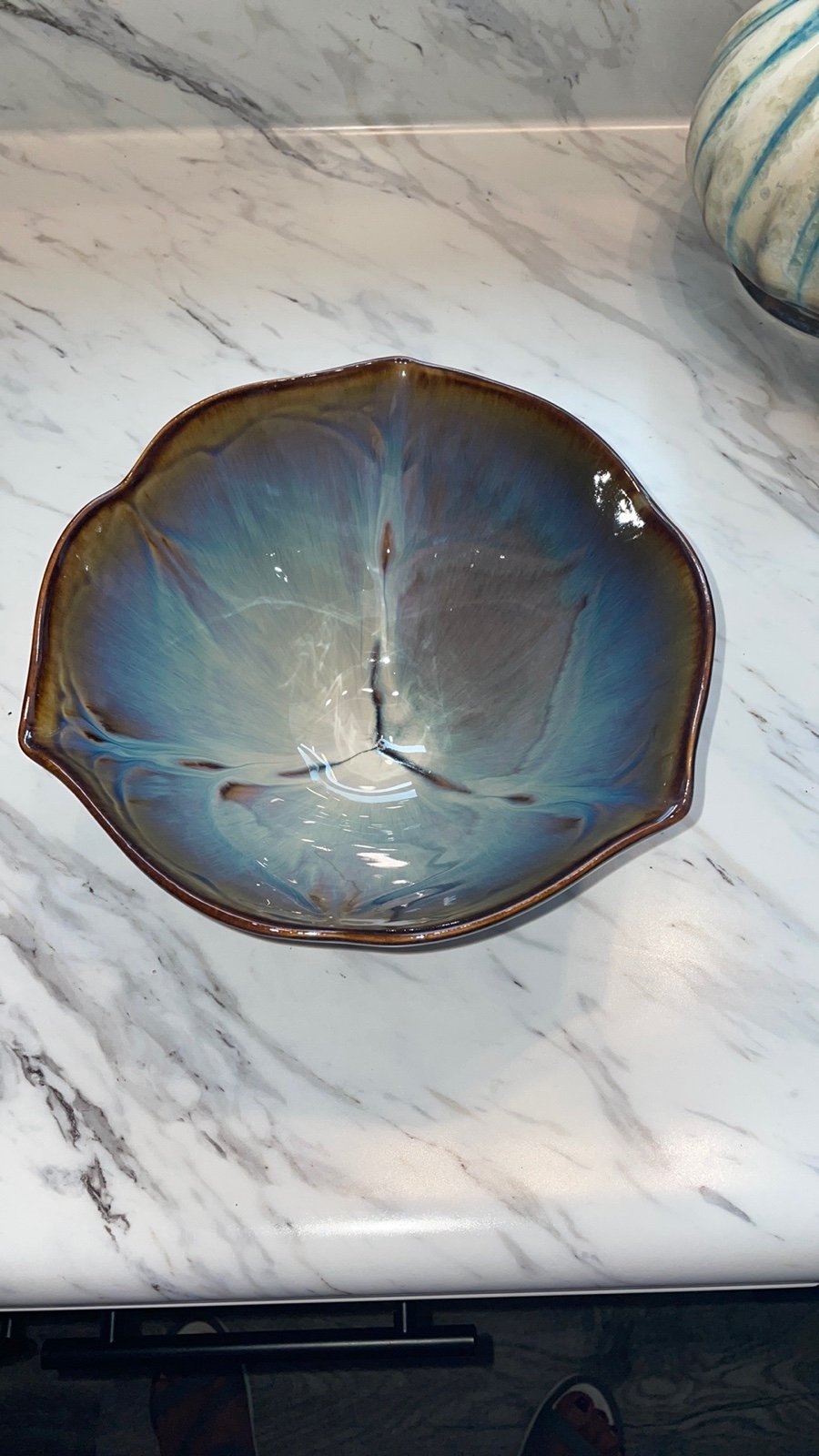 Bill Campbell art studio pottery signed bowl