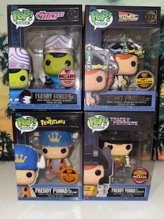 Freddy Funko NFT's Back 2 the Future, Transformers, Flintstones, Powerpuff Girls