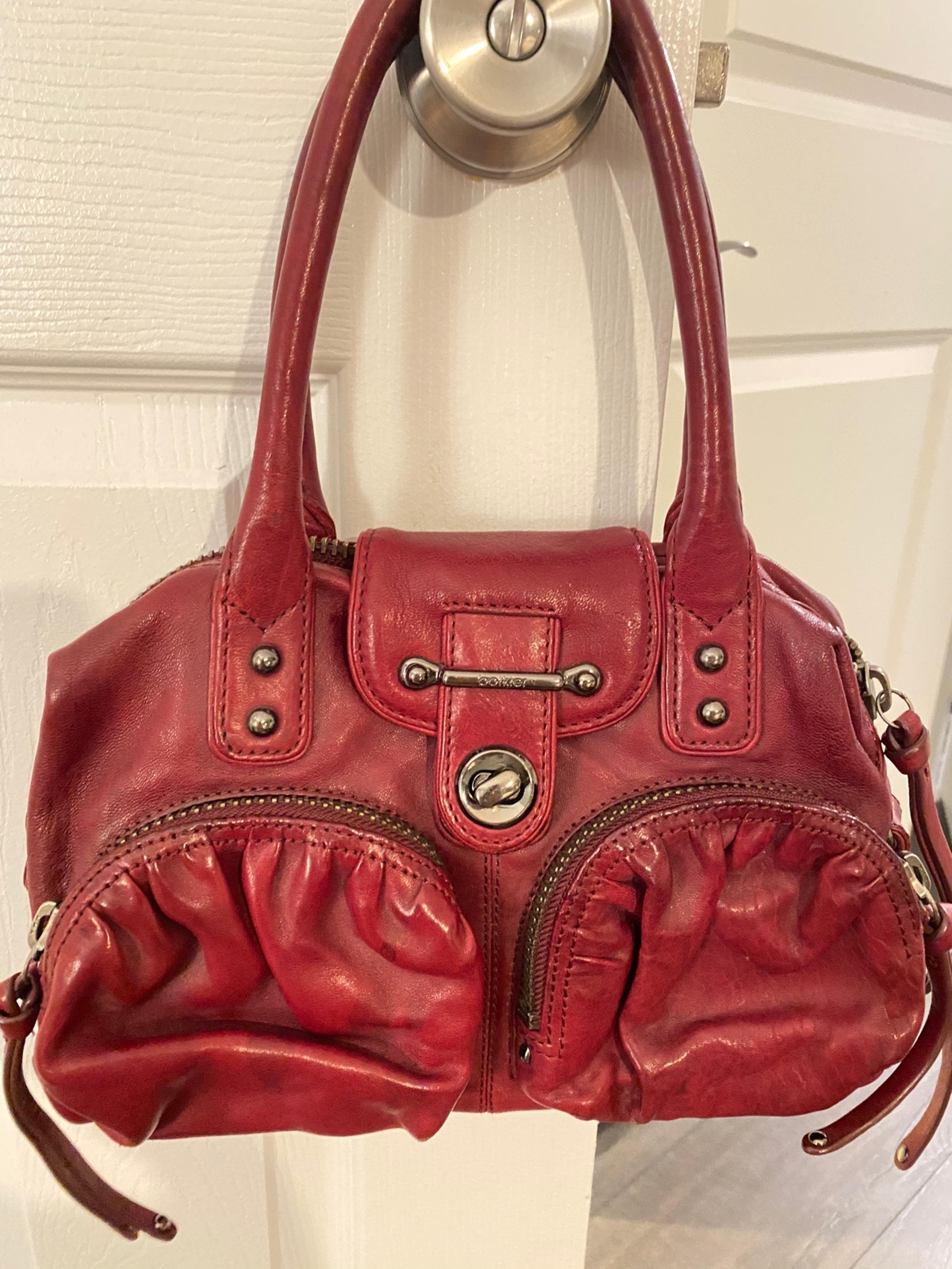 Botkier vintage red leather handbag
