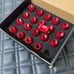 New 20PCs Red Rays Style Lug Nuts M12x1.25