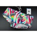 Arena men pink white Provenza Zebra low waist short trunk swimwear size 32