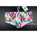 Arena men pink white Provenza Zebra low waist short trunk swimwear size 32