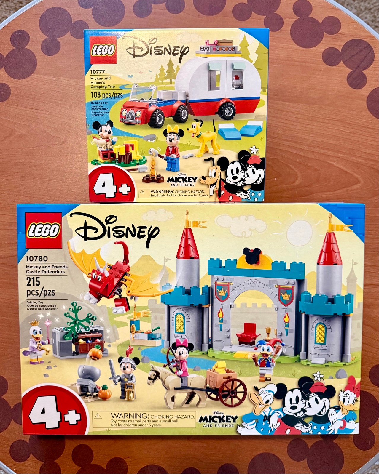 LEGO DISNEY Mickey and Friends Castle Defenders 10780 & 10777 Camping Trip