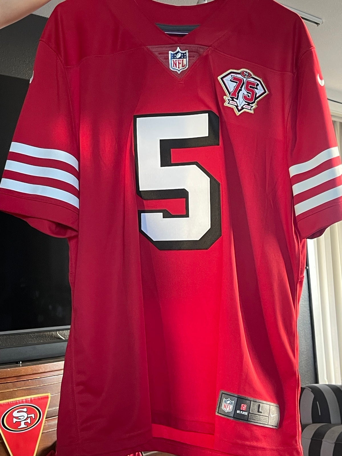San Francisco 49ers Trey Lance 75th Anniversary Limited Edition Nike Jersey