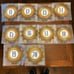 Custom Designed Table Numbers for Wedding