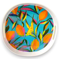 2023 Tabitha Brown for Target Citrus Tray 14 Melamine Retro MCM Style Bright