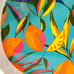2023 Tabitha Brown for Target Citrus Tray 14 Melamine Retro MCM Style Bright