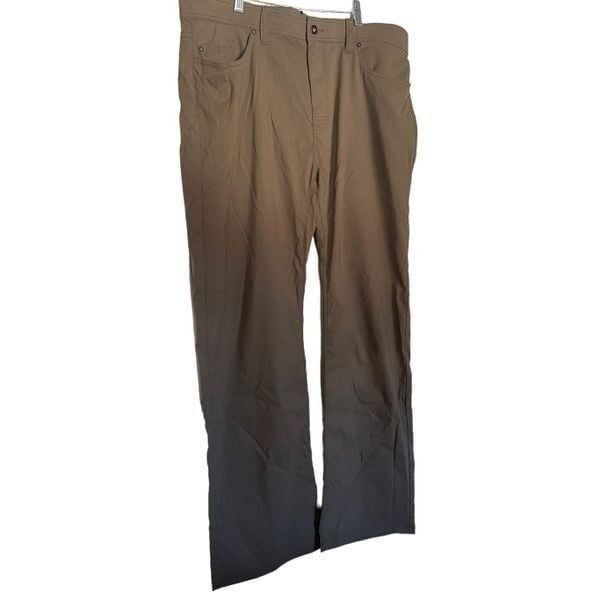 New Prana Men's Mud Brown Straight Slim Fit Full Length Denim Jeans Size 40
