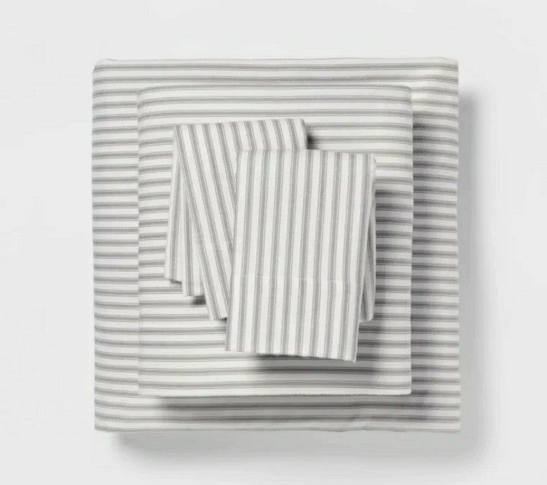 Offers Threshold Performance Sheet Set Queen Striped