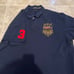 Polo Ralph Lauren Men VTG Classic Horse Riding Graphic Mesh Polo Shirt Navy XXL